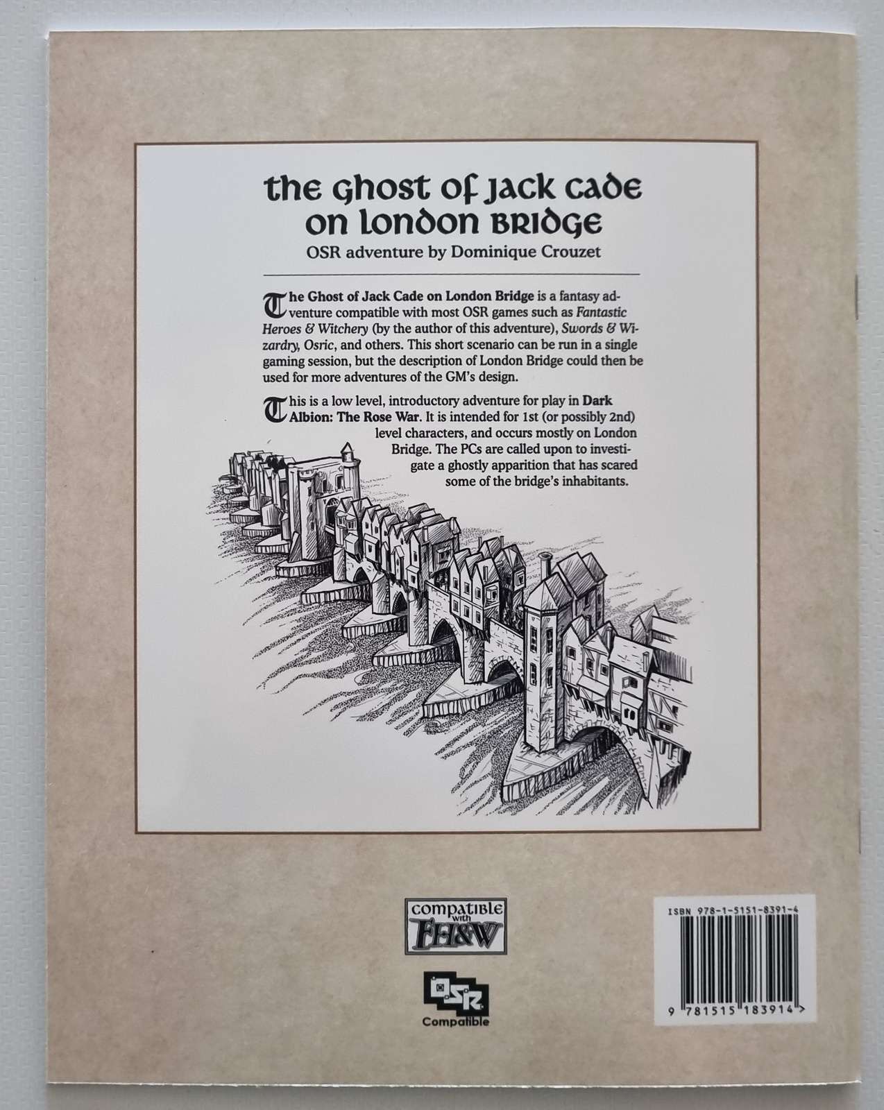 Dark Albion Adventures: The Ghost of Jack Cade on London Bridge