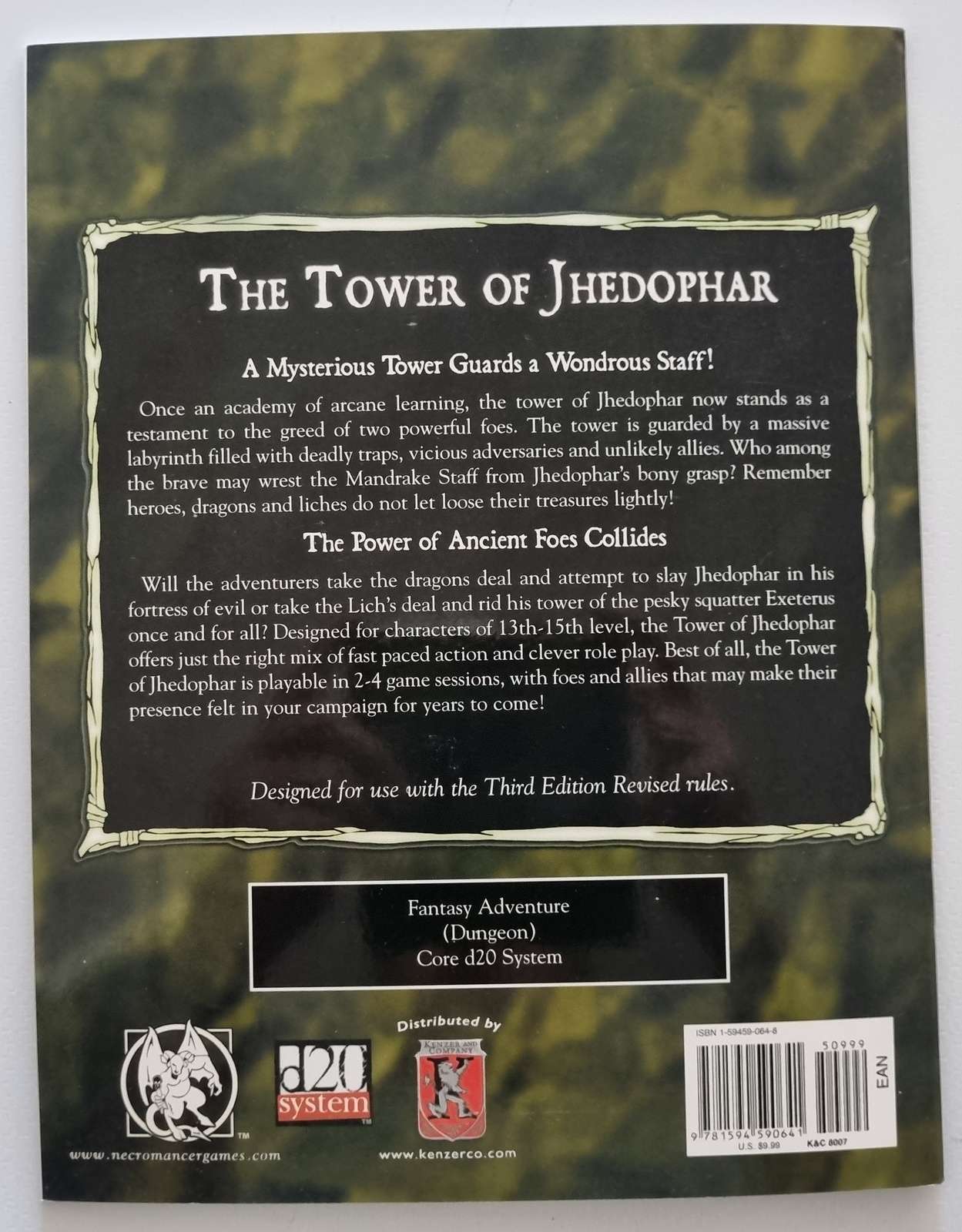 The Tower of Jhedophar D20 System Module