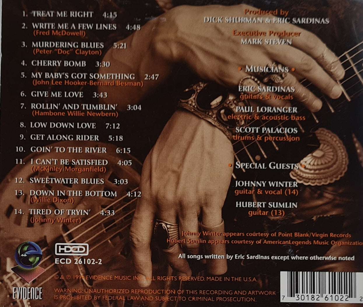 Eric Sardinas - Treat Me Right (CD)