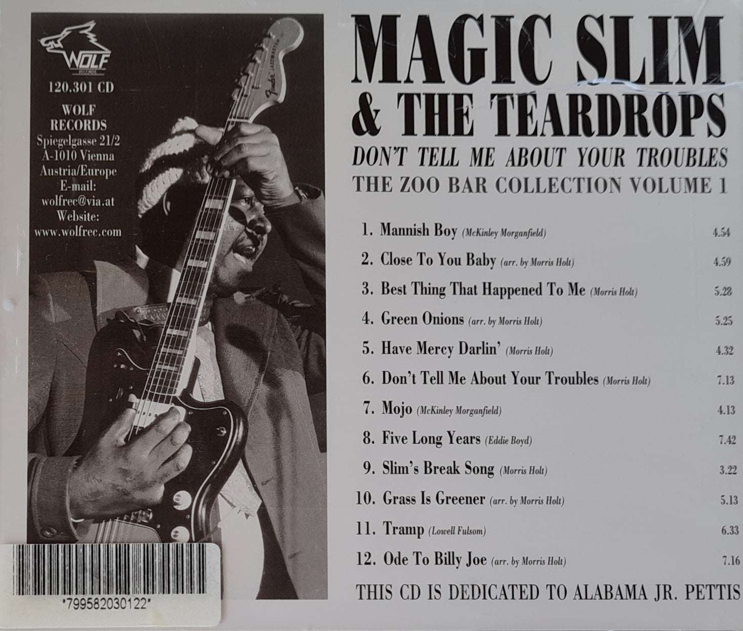 Magic Slim and the Teardrops - Don't Tell Me About Your Troubles CD