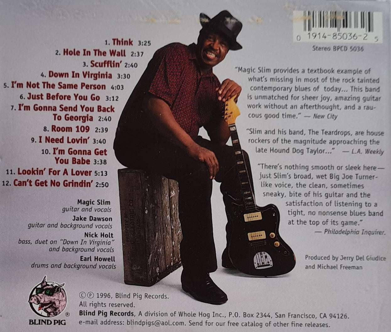 Magic Slim and the Teardrops - Scufflin' CD