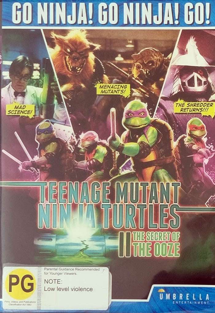 Teenage Mutant Ninja Turtles II - The Secret of the Ooze DVD