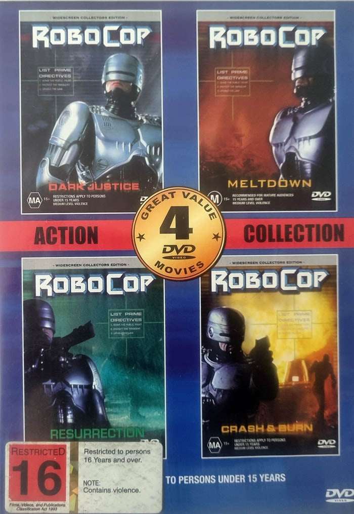 Robocop - Dark Justice, Meltdown, Resurrection, Crash & Burn DVD