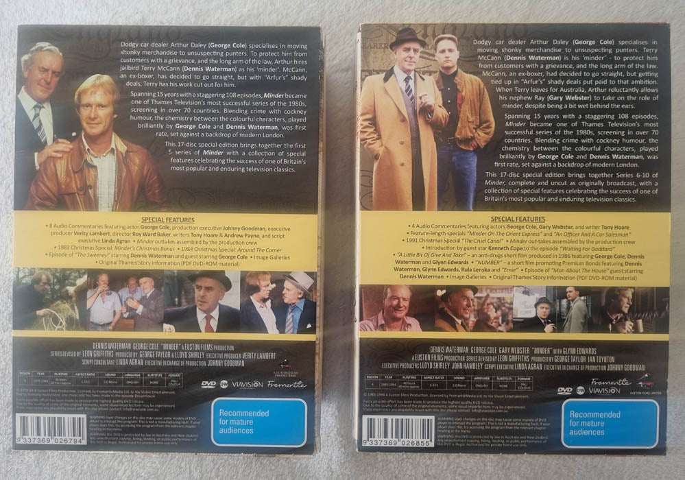 Minder the Complete Series 1-10 DVD