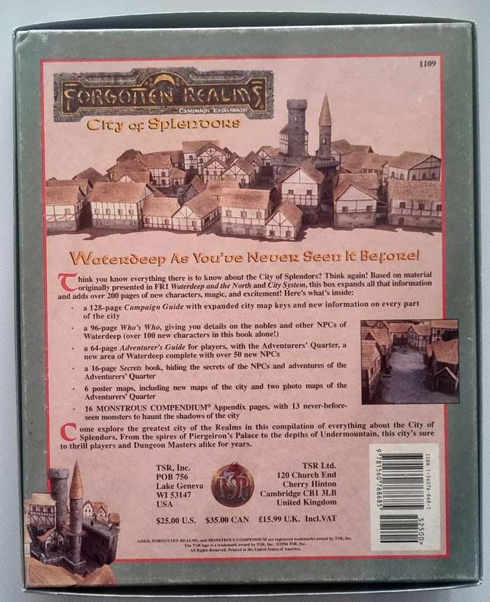Advanced Dungeons & Dragons: Forgotten Realms - City of Splendors