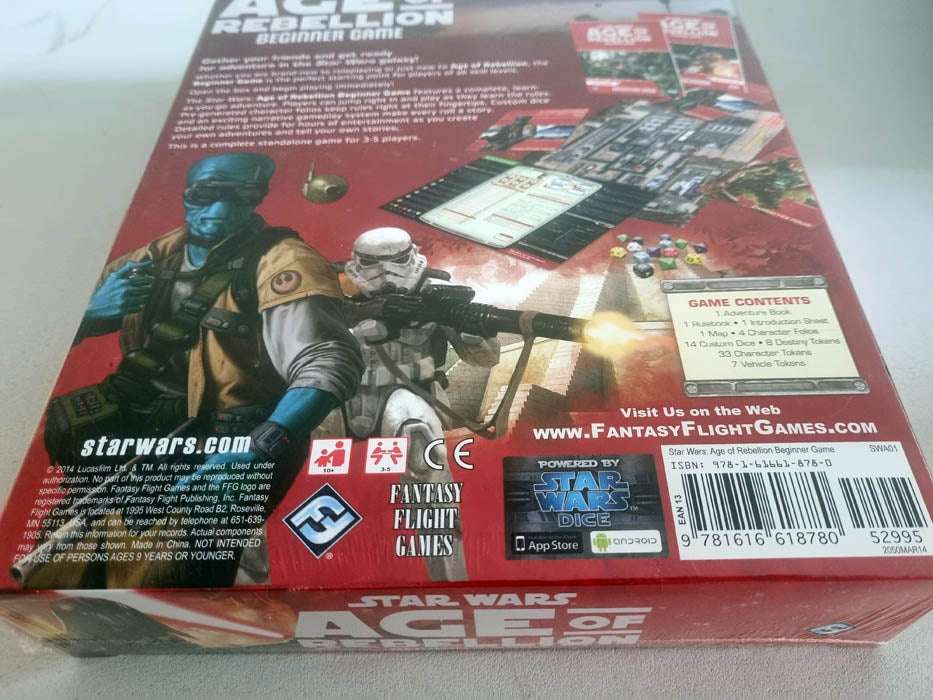 Star Wars: Age of Rebellion Beginner Game Stand Alone RPG Sealed