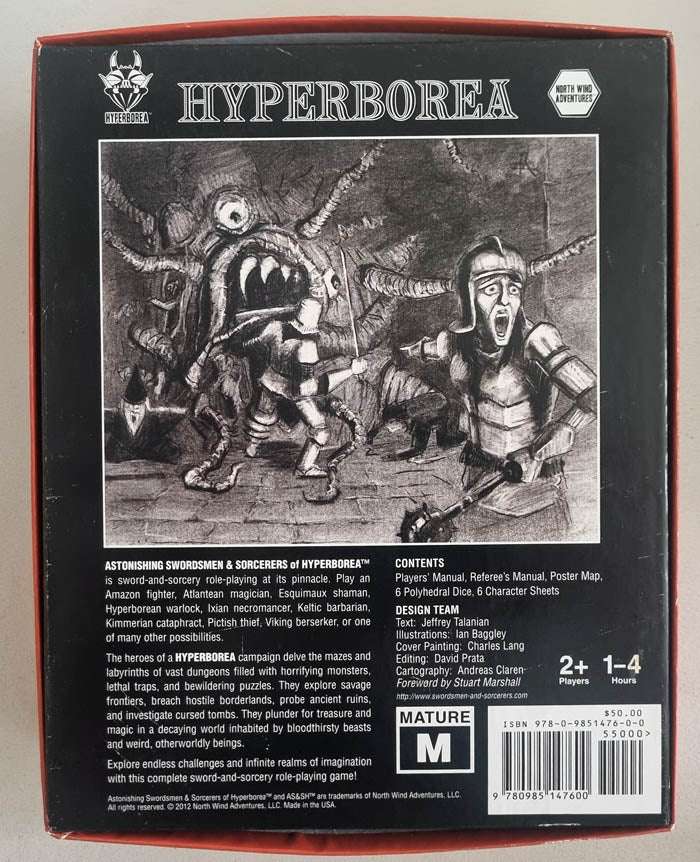 Astonishing Swordsmen & Sorcerers of Hyperborea RPG Signed