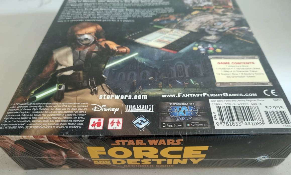 Star Wars: Force and Destiny Beginner Game Stand Alone RPG Sealed