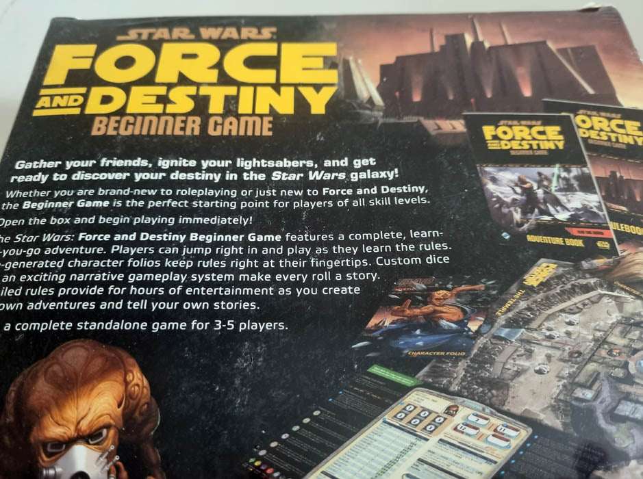 Star Wars: Force and Destiny Beginner Game Stand Alone RPG Sealed