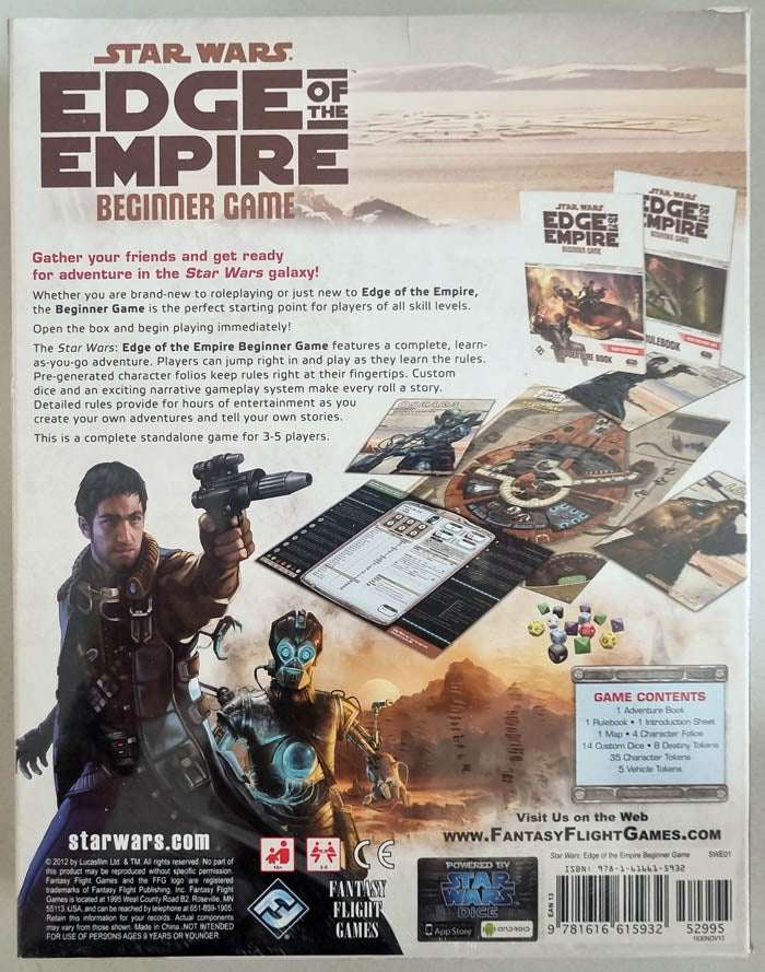 Star Wars: Edge of the Empire Beginner Game Stand Alone RPG Sealed