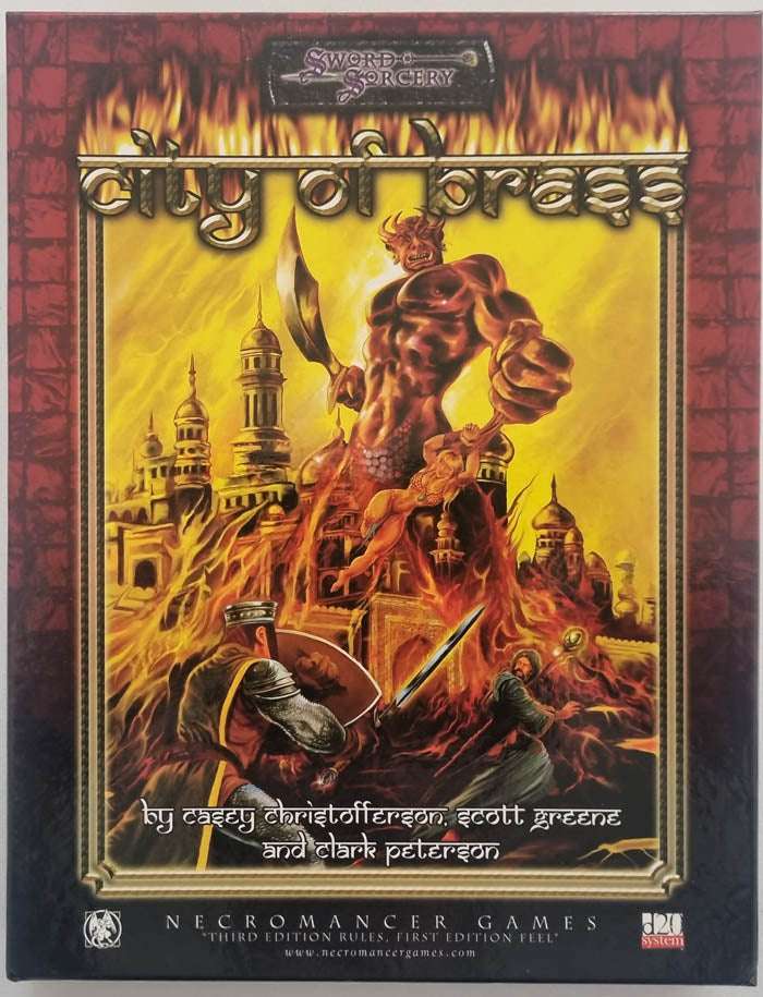 Sword & Sorcery - City of Brass Box Set Dungeons & Dragons 3.5