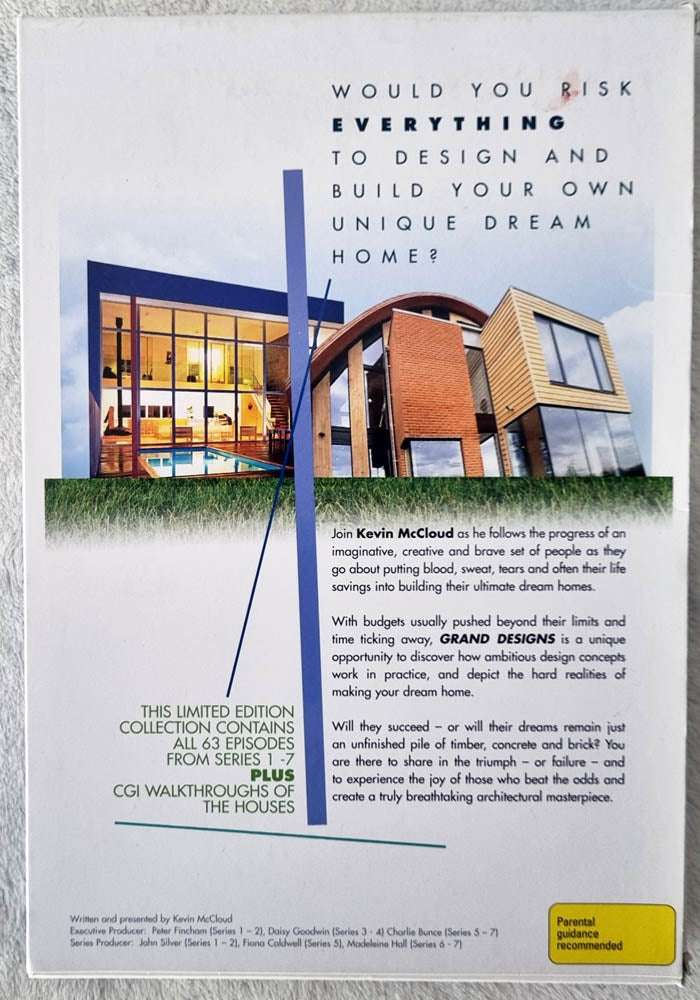 Grand Designs The Complete Series 1 - 7 - 17 Discs DVD