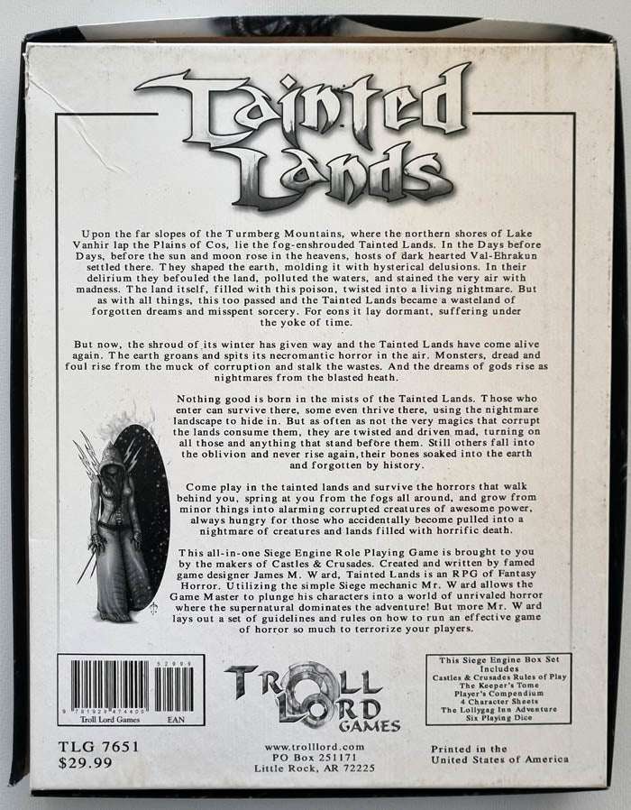Tainted Lands - Troll Lord Games Role Playing Game