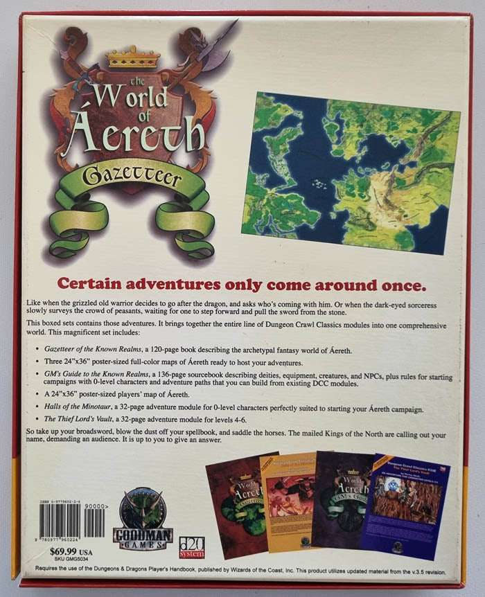 Dungeon Crawl Classics #35 Gazetteer of the Known Realms Box Set