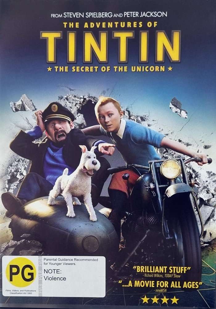 The Adventures of Tintin - The Secret of the Unicorn DVD