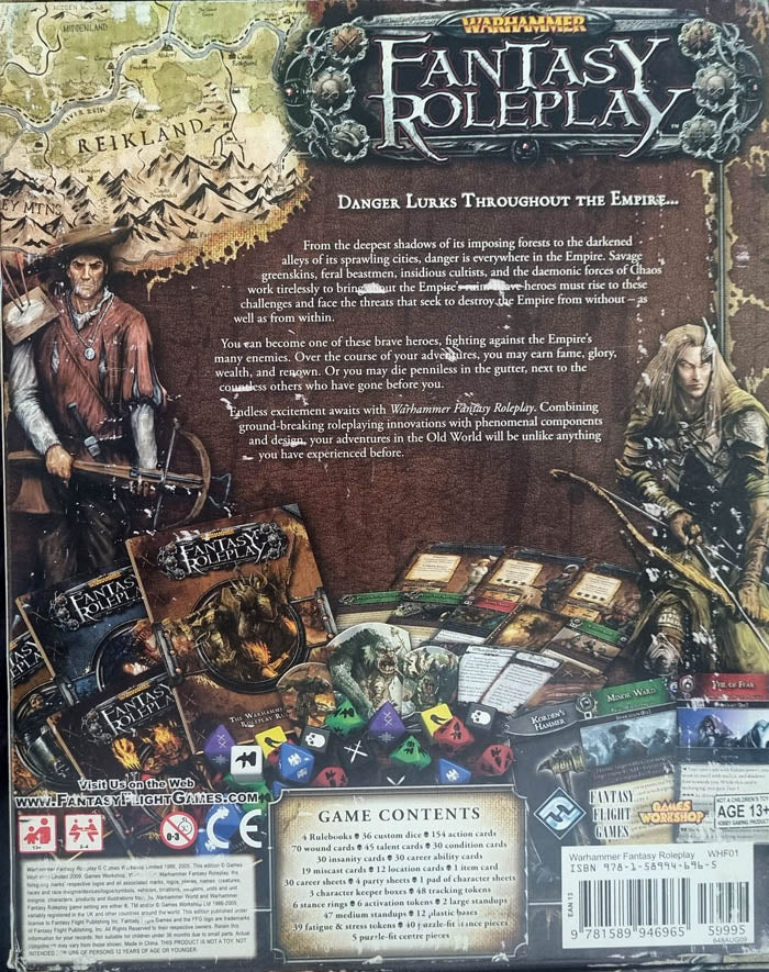 Warhammer Fantasy Roleplay 3rd Edition Core Box Set