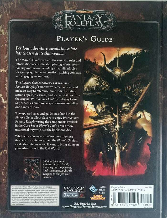 Warhammer Fantasy Roleplay 3rd Edition Player's Guide
