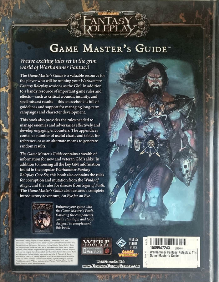 Warhammer Fantasy Roleplay 3rd Edition Game Master's Guide