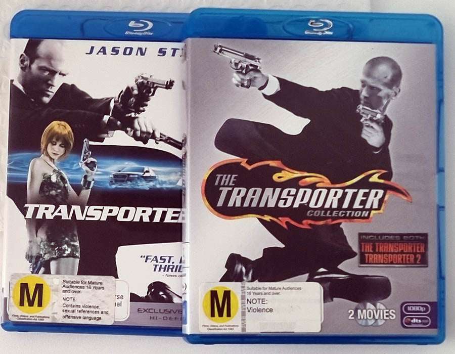 The Transporter Trilogy: Transporter 1, 2, 3 Blu Ray