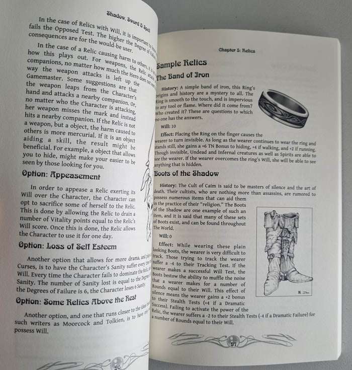 Shadow Sword & Spell - Expert Core Rule Book Role Playing Game