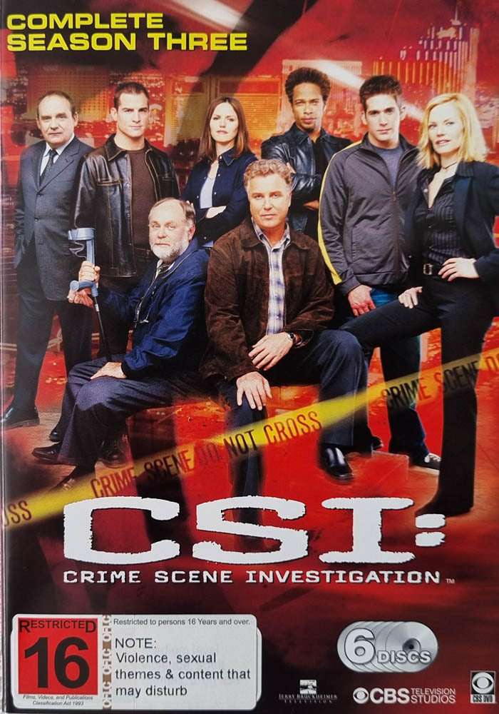 CSI: Crime Scene Investigation - Complete Season Three DVD