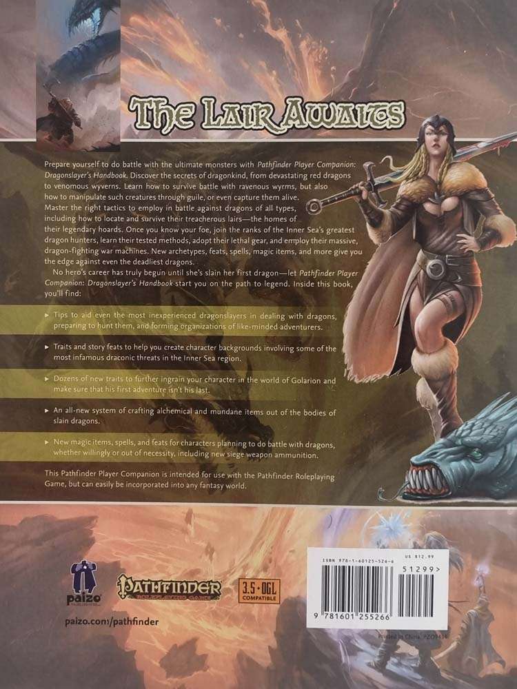 Pathfinder Player Companion - Dragonslayer's Handbook