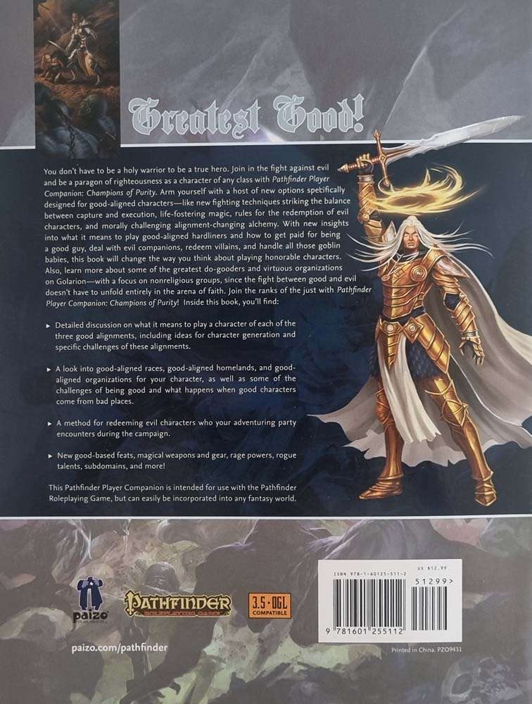 Pathfinder Player Companion - Champions of Purity