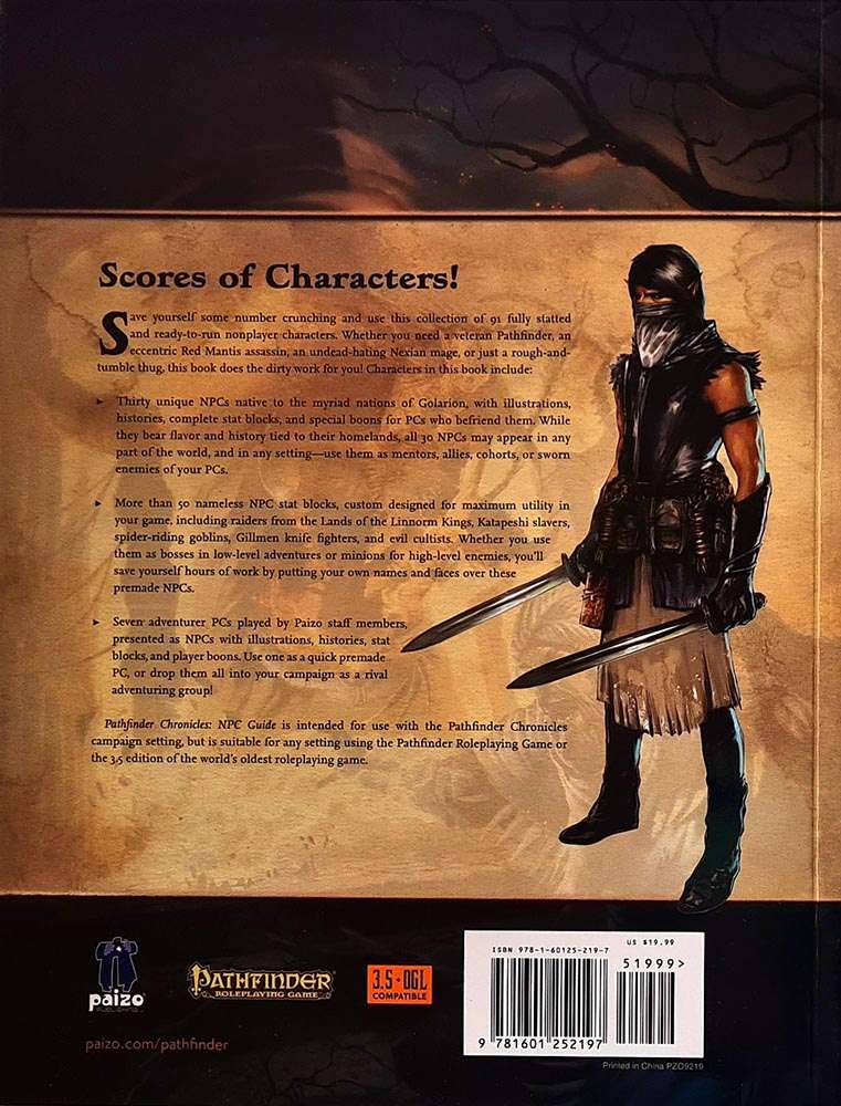 Pathfinder Chronicles - NPC Guide