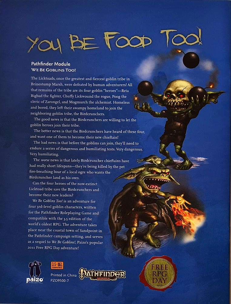 Pathfinder Module - We Be Goblins Too