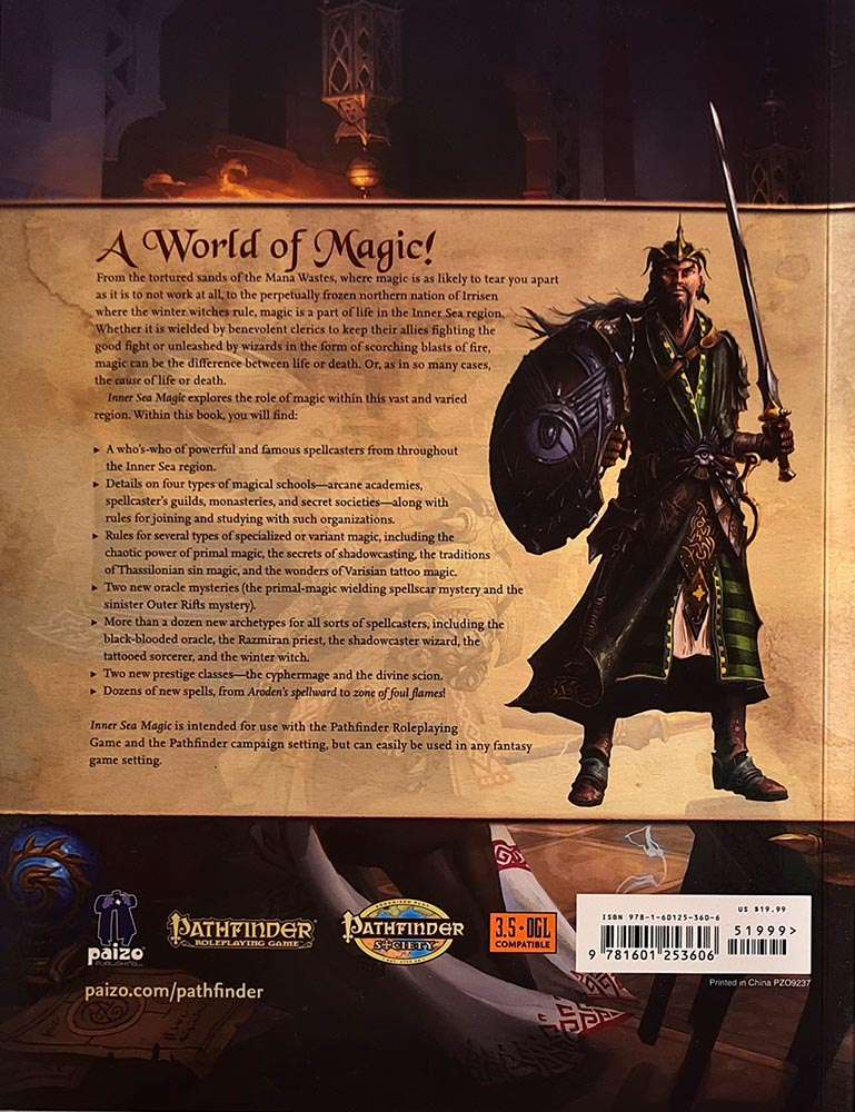 Pathfinder Campaign Setting - Inner Sea Magic