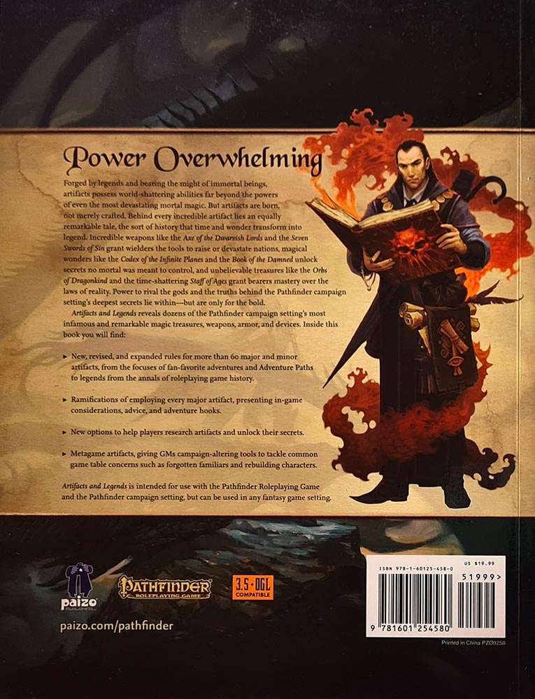 Pathfinder Campaign Setting - Artifacts & Legends