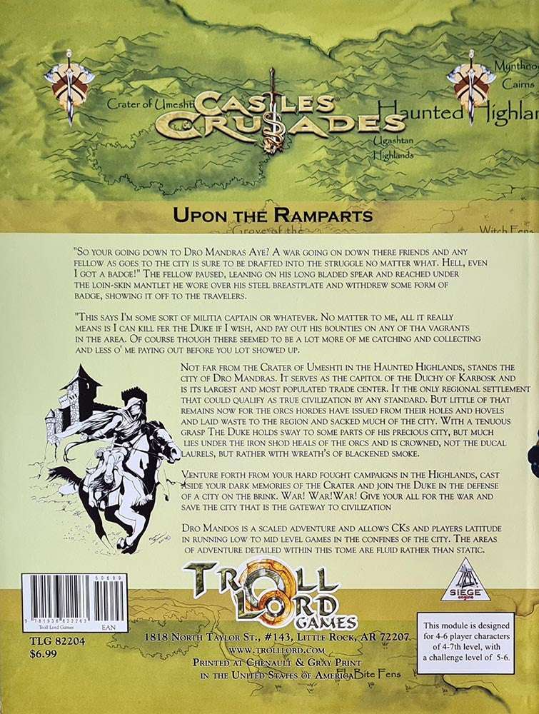 Castles and Crusades - Dro Mandras The Free West Module DB4