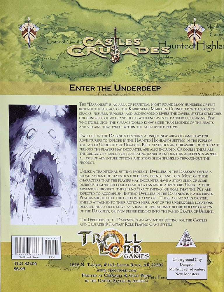 Castles and Crusades - Dwellars in the Darkness Ulgakur Module DB6