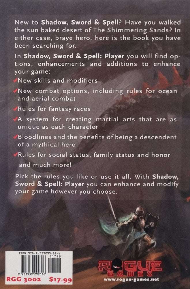 Shadow Sword & Spell - Player Book