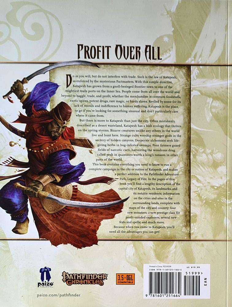 Pathfinder Chronicles - Dark Markets A Guide to Katapesh