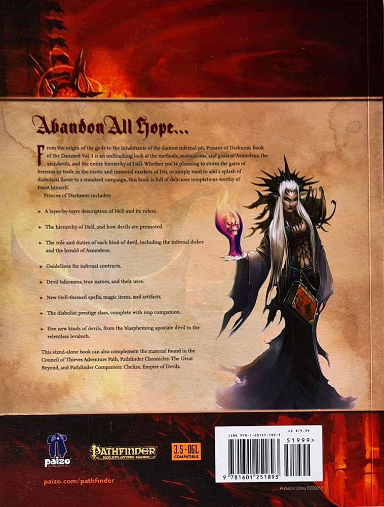 Pathfinder Chronicles - Prince of Darkness: Book of the Damned Vol. 1