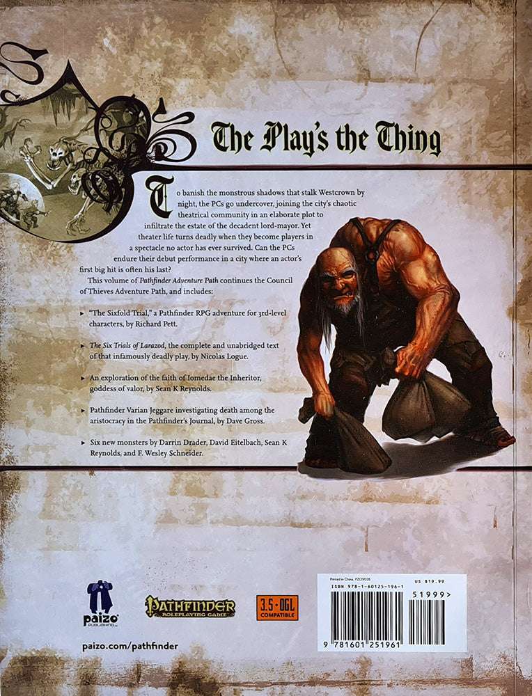 Pathfinder Module - Council of Thieves: The Sixfold Trial 2 of 6