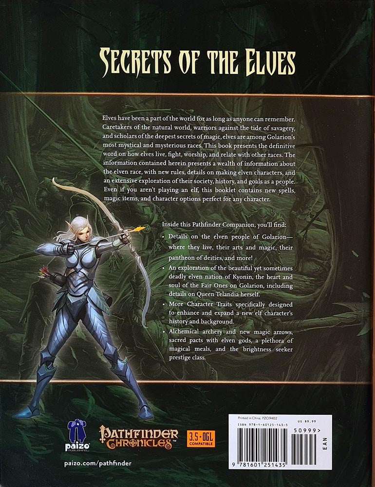 Pathfinder Companion - Elves of Golarion