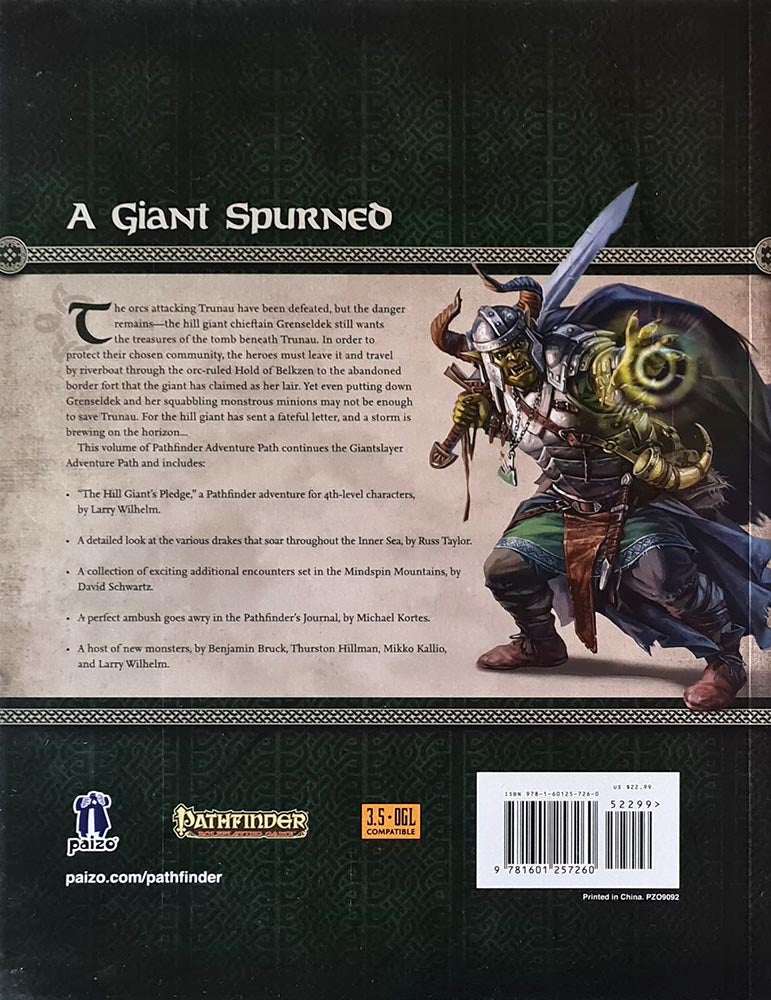 Pathfinder Module - Giantslayer - The Hill Giant's Pledge (2 of 6)