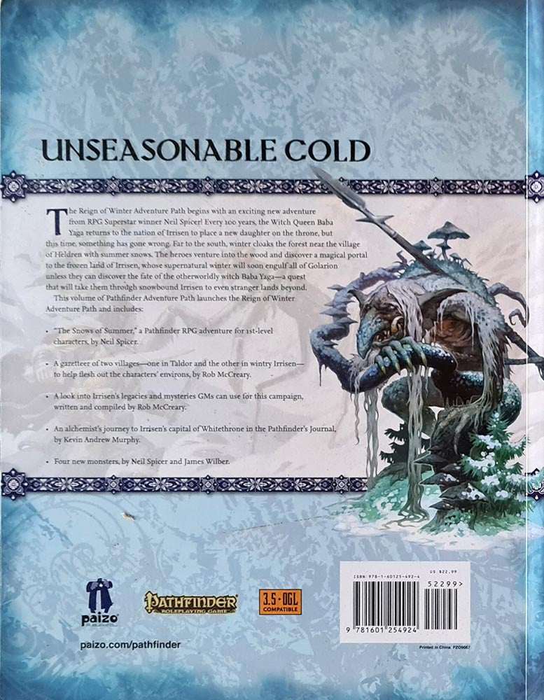 Pathfinder Module - Reign of Winter: The Snows of Summer (1 of 6)