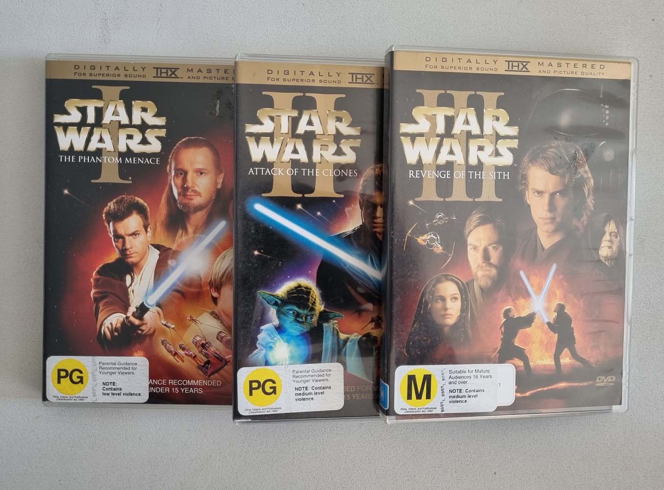 Star Wars Prequel Trilogy (6 Disc Set) - 1999 (DVD)