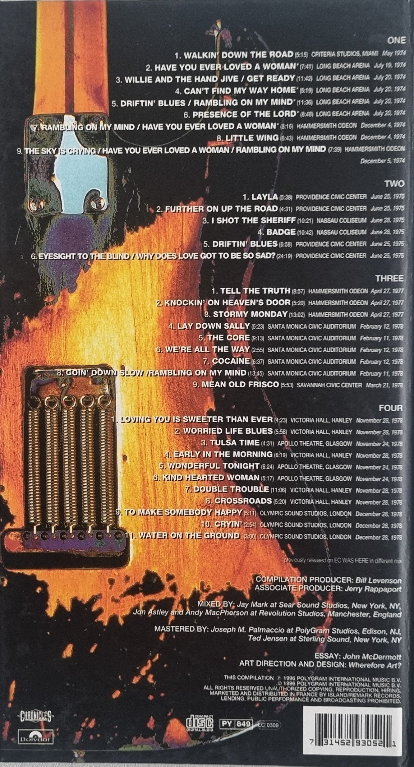 Eric Clapton - Crossroads 2 - Live in the Seventies 4 Disc Set (CD)