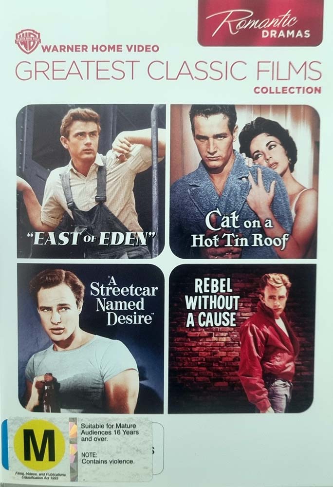 East of Eden / Cat on a Hot Tin Roof / A Streetcar / Rebel Without - 1955 (DVD)