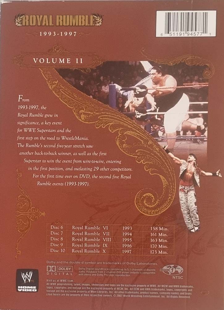 WWE Royal Rumble The Complete Anthology Volume II, III, IV (DVD)