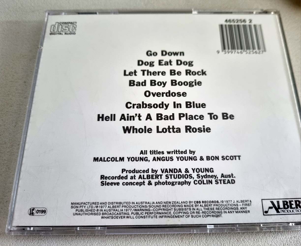 AC/DC - Let There Be Rock - Rare Misprint (CD)