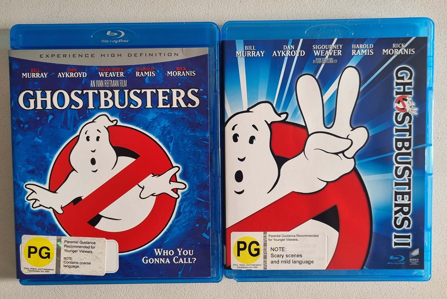 Ghostbusters 1 & 2 - 1989 (Blu Ray)