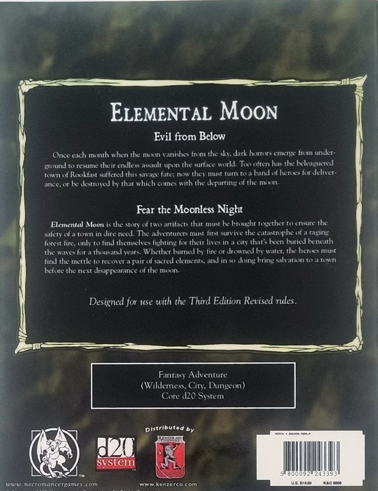 Sword & Sorcery: Elemental Moon (D20 System) K9
