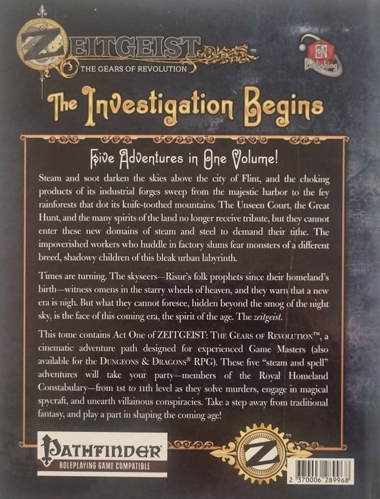 Pathfinder - Zeirgeist: The Investigation Begins