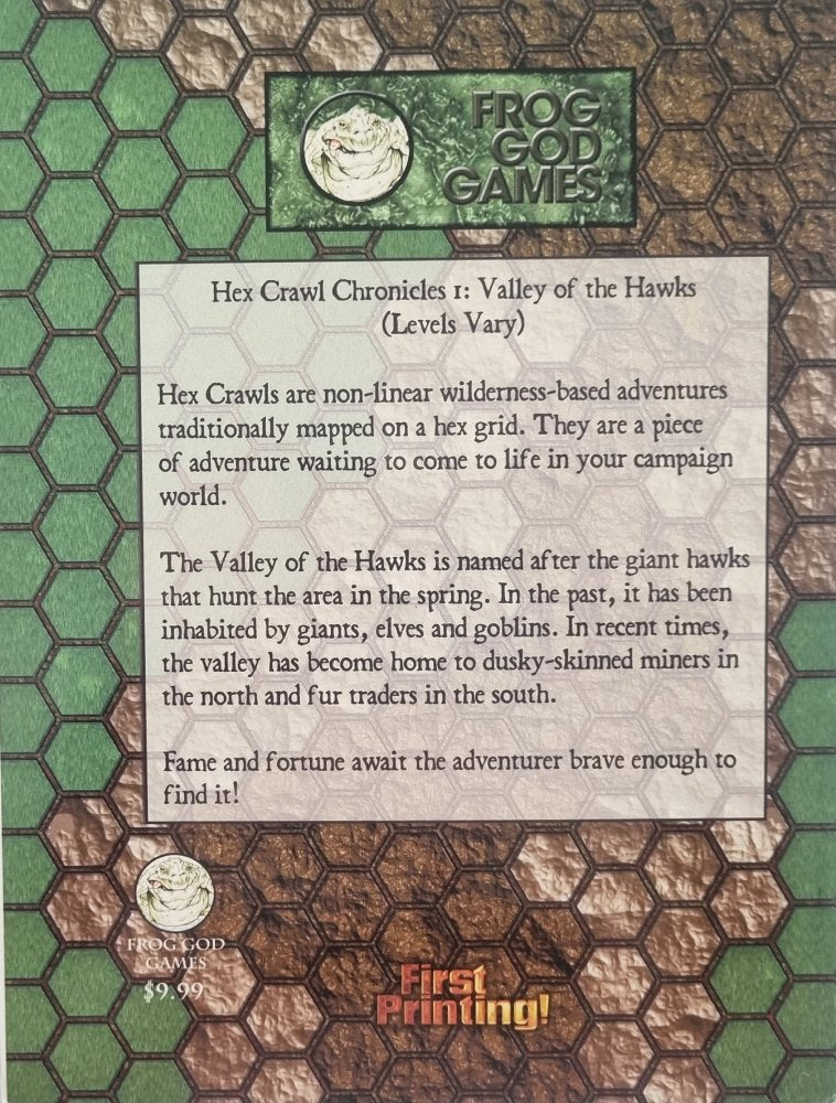 Pathfinder Module - Hex Crawl Chronicles: Valley of the Hawks