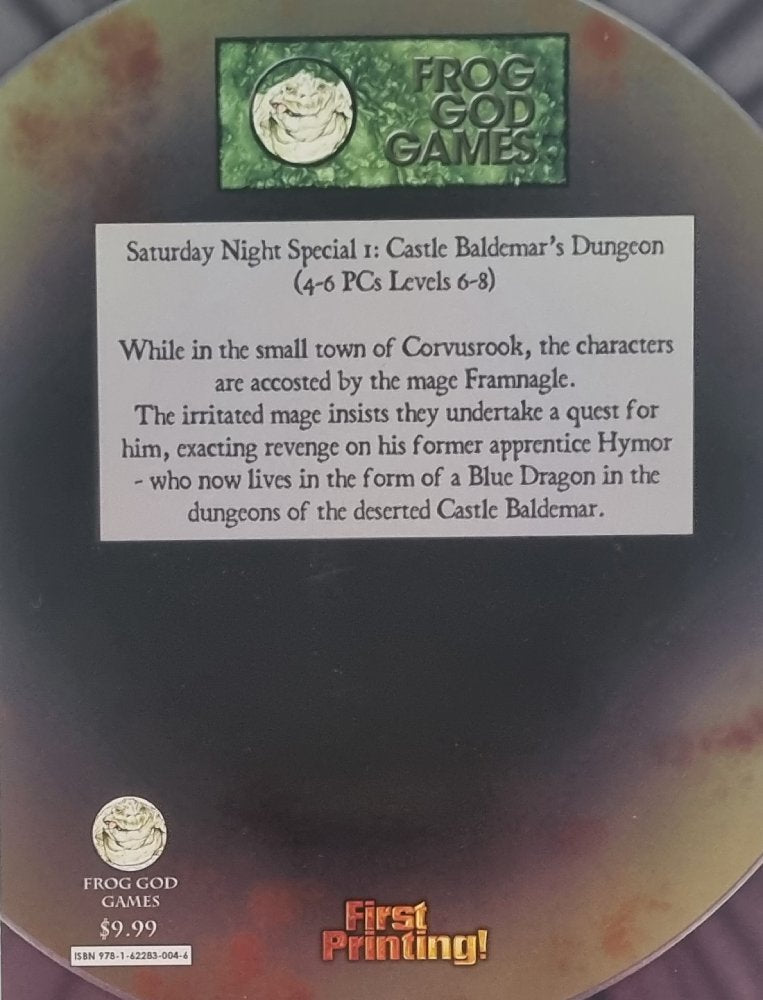Pathfinder Module - Castle Baldemar's Dungeon SNS2